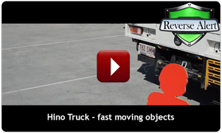 Reverse Alert on Hino Truck