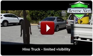 Reverse Alert on Hino Truck with limited visibility