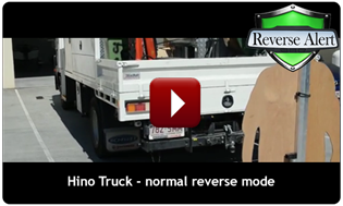Reverse Alert on Hino truck reversing